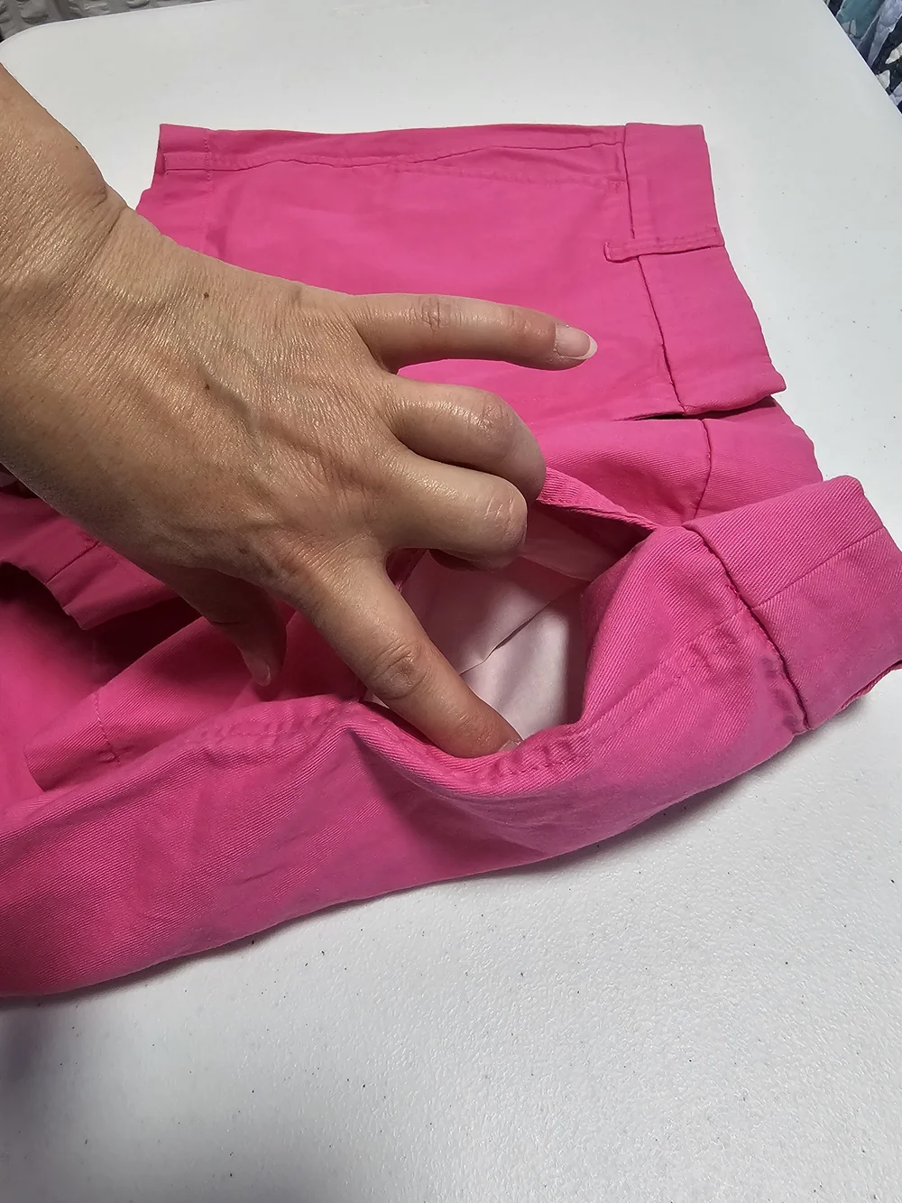 J. Crew Bright Barbie Pink High-Waist Cotton Shorts Size 12